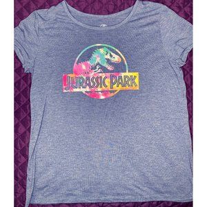 Jurassic Park Tropical Rainbow Womens Tee XL